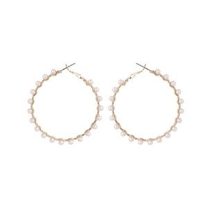 Pearl like hoops